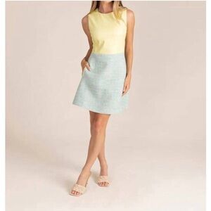 S’EDGE Rebecca Tweed & Vegan Leather Dress